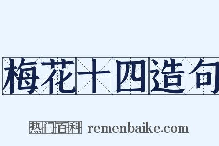 梅花十四造句是什么意思的图片